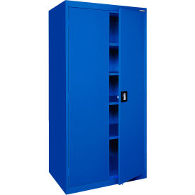 Elite Heavy Duty Storage Cabinet, 22 Gauge, 36"W x 18"D x 72"H, Blue