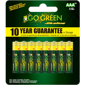 AAA Alkaline Batteries, 1.5V, Pack of 24