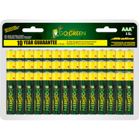 AAA Alkaline Batteries, 1.5V, Pack of 48
