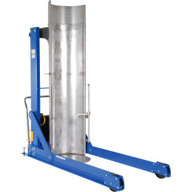Stainless Steel Portable Hydraulic Drum Dumper, 72" Dump Height, 1500 lb Capacity
