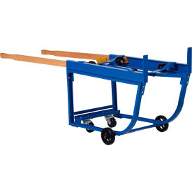 4-Wheel Rotating Drum Cart, Polyurethane-On-Steel Wheels, 1000 lb. Capacity