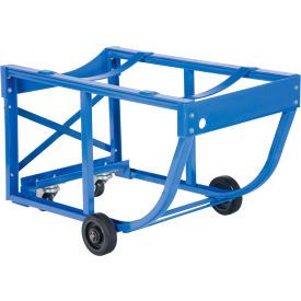 4-Wheel Steel Economy Rotating Drum Cart, Polyolefin Wheels, 800 lb Capacity