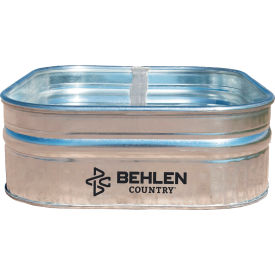 Country Square Tank, Nested In 2, 60 Gallon Capacity, 34"L x 34"W x 12"H, Galvanized