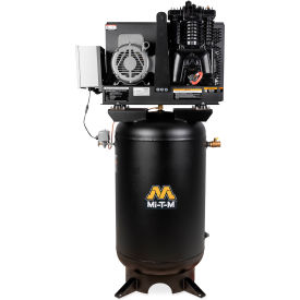 Simplex Two Stage Vertical Air Compressor, 7-1/2 HP, 80 Gal. Cap., 175 PSI, 1PH, 230V