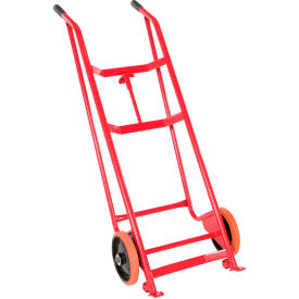 2-Wheel Steel Barrel/Drum Truck, Polyurethane Wheels, 800 lb. Capacity
