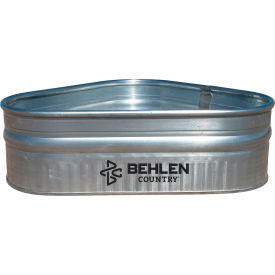 Country Triangle Tank, Nested In 2, 30 Gallon Capacity, 40"L x 30"W x 12"H, Galvanized