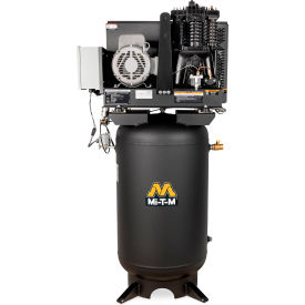 Simplex Two Stage Vertical Air Compressor, 7-1/2 HP, 80 Gal., 175 PSI, 1PH, 230V
