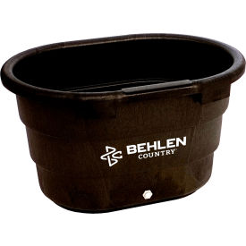 Rigid Poly Stock Tank, 75 Gallon Capacity, 43-1/2"L x 31-1/2"W x 25"H, Black