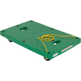 Polyethylene Dolly with Pull Rope, 33-1/2" x 21", 500 lb. Capacity