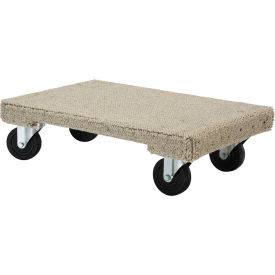 Hardwood Carpeted Dolly, 24" x 16", 1200 lb. Capacity