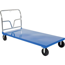 Steel Platform Truck, 8" Glass-Filled Nylon Casters, 77-1/2" x 36", 3600 lb Capacity