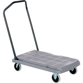 HDPE Platform Truck, Ergonomic Fold Down Handle, 31-1/2" x 20-1/2", 500 lb Capacity