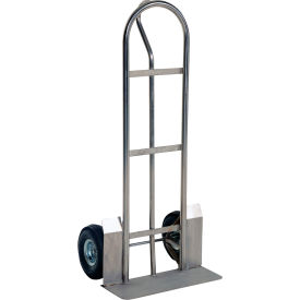 Stainless Steel Heavy Duty P-Handle Truck, Pneumatic Wheels, 600 lb Capacity