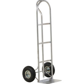 Galvanized Steel P-Handle Truck, Pneumatic Wheels, 500 lb Capacity