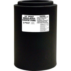 18" Poly Insulated Earth Tube, Black