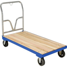 Hardwood with Steel Frame Platform Truck, 53-7/8" x 24-1/2", 1600 lb Capacity