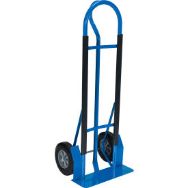 Steel Heavy Duty P-Handle Truck, Hard Rubber Wheels, 600 lb Capacity