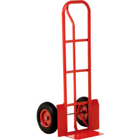 Steel P-Handle Truck, Pneumatic Wheels, 600 lb Capacity