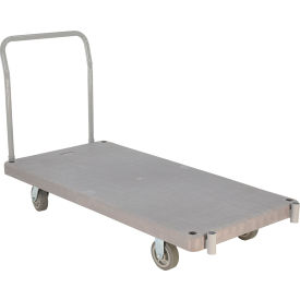 Plastic Heavy Duty Platform Truck, 63-1/2" x 30" 2000 lb. Capacity