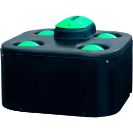 EF-4C 4-Hole Energy Free Cattle Waterer, Black/Green