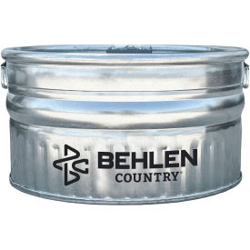 Utility Tank with Handles, 19 Gallon Capacity, 23"L x 23-1/4"W x 12"H, Galvanized