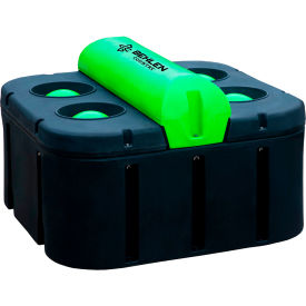 Super 4-Hole Energy Free Cattle Waterer, Black/Green