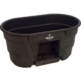 Rigid Poly Stock Tank, 100 Gallon Capacity, 52"L x 31-3/4"W x 25"H, Black
