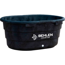 Rigid Poly Stock Tank, 150 Gallon Capacity, 56-1/2"L x 41-3/4"W x 25"H, Black