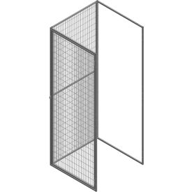 TSL-FW 1-Tier Storage Locker with Open Back, Add-On Unit, 36"W x 49"D x 93"H, Gray