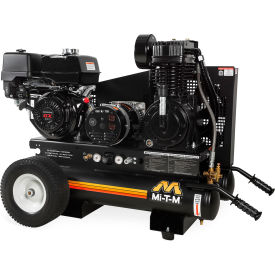 Portable Air Compressor/Generator Combo, 8 Gal. Cap., 389cc Honda OHV, Electric Start