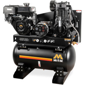 Stationary Air Compressor/Generator Combo, 30 Gal Cap, 420cc OHV, Electric Start