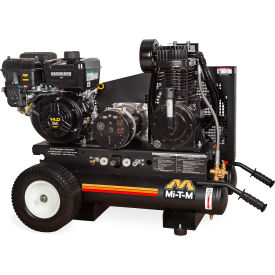Portable Air Compressor/Generator Combo, 8 Gal. Cap., 408cc Vanguard OHV, Recoil Start