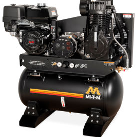 Stationary Air Compressor/Generator Combo, 30 Gal Cap, 389cc Honda OHV, Electric Start
