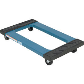 Plastic Dolly with Rubber Ends & Hard Rubber Casters, 1000 lb. Capacity, 30" x 18"