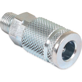 Air Compressor Quick Coupler Socket, 1/4" Automotive Style, 1/4" MPT