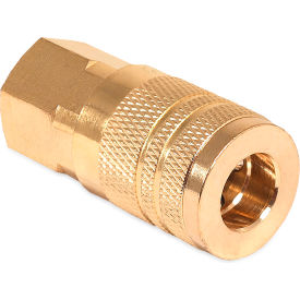 Air Compressor Quick Coupler Socket, 1/4" Industrial Interchange Style, 1/4" FPT