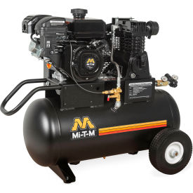 Single Stage Air Compressor with 212cc OHV Engine, 20 Gal. Cap., Recoil Start