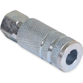 Air Compressor Quick Coupler Socket, 1/4" Lincoln Style, 1/4" FPT