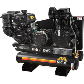 Stationary Air Compressor/Generator Combo, 8 Gal. Cap, 429cc Kohler OHV, Electric Start