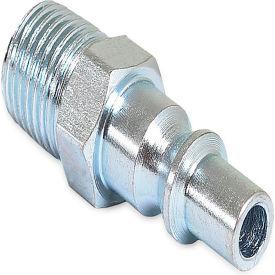Air Compressor Quick Coupler Plug, 1/4" ARO Style, 1/4" MPT