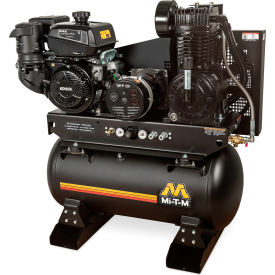 Stationary Air Compressor/Generator Combo, 30 Gal. Cap., 429cc Kohler OHV, Recoil Start