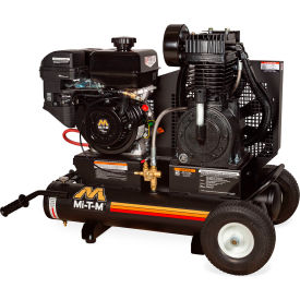 Portable Air Compressor, 8 Gallon Capacity, 300cc OHV, Recoil Start