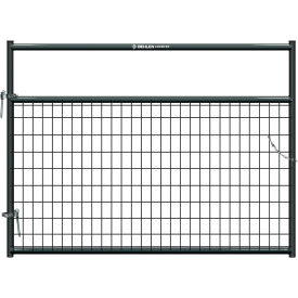 6' Painted Frontier Square Corner Gate, 1-5/8" Medium Duty Wire-Filled, Gray