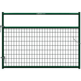 6' Painted Frontier Square Corner Gate, 1-5/8" Medium Duty Wire-Filled, Green