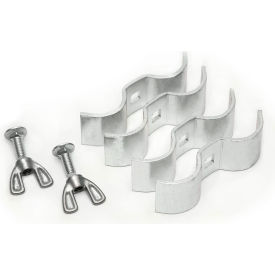 Galvanized Butterfly Clamps For 1-5/8" Tubing, Pack of 2