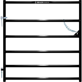 4' Heritage Square Corner Gate, 1-5/8" Tube, Black