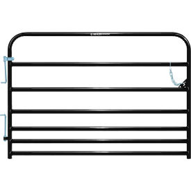 6' Pasture Pro 7-Bar Gate, 1-5/8" Tube, Black