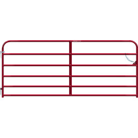 10' Heritage Round Corner Gate, 1-5/8" Tube, Red