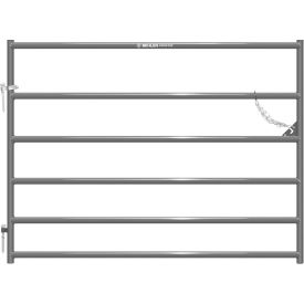 6' Heritage Square Corner Gate, 1-5/8" Tube, Gray
