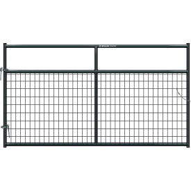 8' Painted Frontier Square Corner Gate, 1-5/8" Medium Duty Wire-Filled, Gray